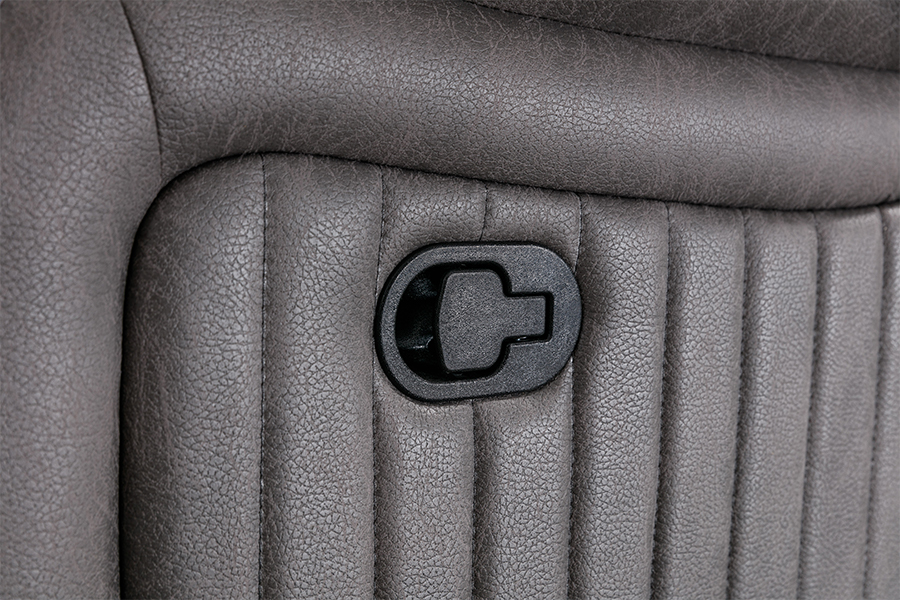 RC-7756 Polyester Tech Fabric Manual Lehning Loveseat s konzolí